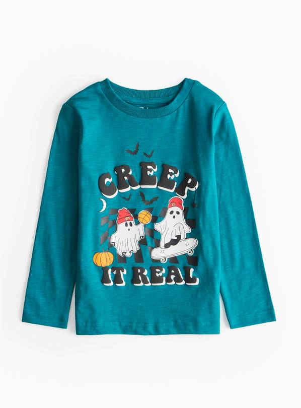 Creep It Real Slogan Halloween Long Sleeve T-Shirt 1-2 years